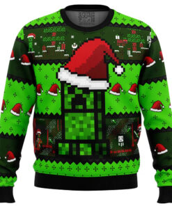 Minecraft Creeper Ugly Christmas Sweater