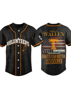 Morgan Wallen Straight Outta Knoxville Volunteers Baseball Jersey