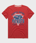 New England Patriots 6 Time Super Bowl Champions T-Shirt