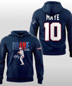 New England Patriots AFC East Champs Drake Maye 10 2025 Hoodie