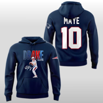 New England Patriots AFC East Champs Drake Maye 10 2025 Hoodie