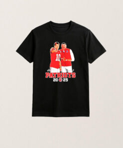 New England Patriots Mike Vrabel And Drake Maye T-Shirt