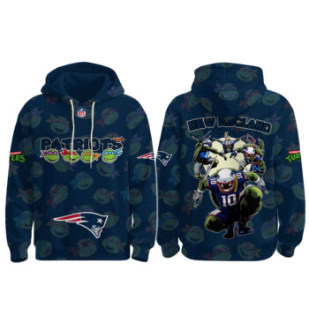 New England Patriots Teenage Mutant Ninja Turtles 2026 Hoodie