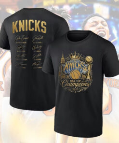 New York Knicks Champions National Basketball Cup 2025 T-Shirt