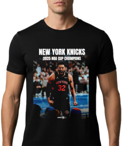 New York Knicks Wins Spurs 2025 National Basketball Association Cup Champions T-Shirt