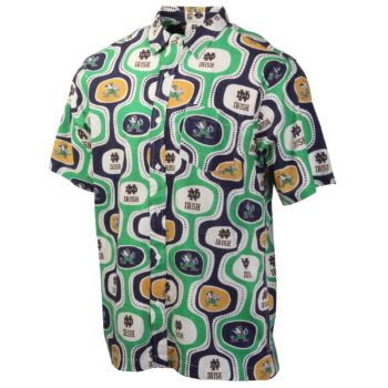Notre Dame Fighting Irish Cabana Hawaiian Pocket Shirt