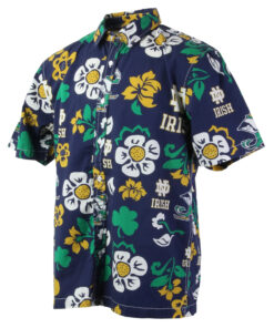 Notre Dame Fighting Irish Floral Hawaiian Shirt