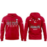 Ohio State Buckeyes x Peanuts Night Hockey T-Shirt