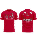 Ohio State Buckeyes x Peanuts Night Hockey T-Shirt