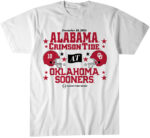 Oklahoma Sooners & Alabama Crimson Tide 2025 CFP First Round Matchup T-Shirt