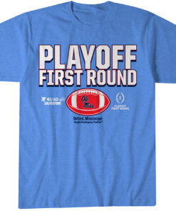 Ole Miss Rebels 2025 CFP First Round Winner T-Shirt