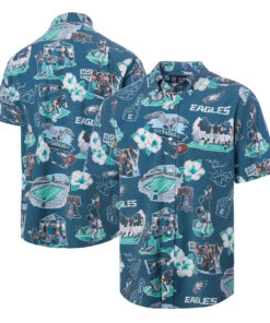 Philadelphia Eagles Green Hawaiian Shirt