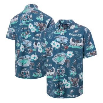 Philadelphia Eagles Green Hawaiian Shirt