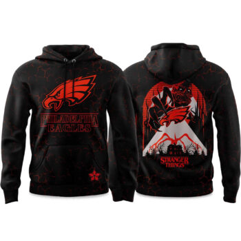 Philadelphia Eagles x Stranger Things 5 Hoodie 2025
