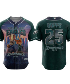 Philadelphia Eagles x Zootopia 2 Wilde Hopps Baseball Jersey 2025