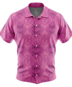 Pink Ranger Pattern Power Rangers Hawaiian Shirt