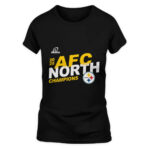 Pittsburgh Steelers AFC North Champions Back On Top Black and Gold Shirt Hoodie T