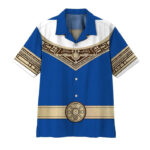 Power Ranger Zeo Blue Hawaiian Shirt