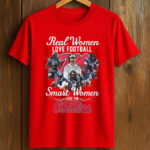 Real Women Love Football Smart Women Love The Ole Miss T-Shirt
