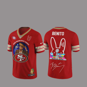 San Francisco 49Ers X Bad Bunny Benito Super Bowl Lx Football Jersey