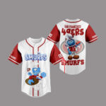 San Francisco 49Ers X The Smurfs Movie Custom Name Baseball Jersey