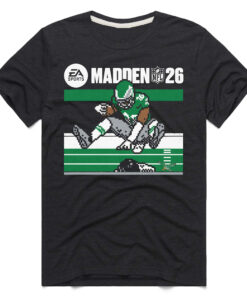 Saquon Barkley Charcoal Philadelphia Eagles Madden Football League '26 Retro T-Shirt