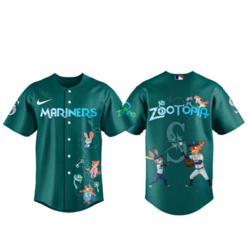 Seattle Mariners x Zootopia 2 Edition Baseball Jersey
