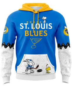 St. Louis Blues Peanuts Night Snoopy Hoodie