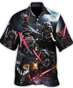 Star Wars Cat Darth Vader Hawaiian Shirt