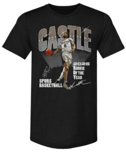 Stephon Castle San Antonio Spurs 2025 Rookie Of The Year T-Shirt