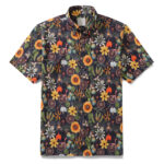 Sunflower Serenity Floral Hawaiian Shirt