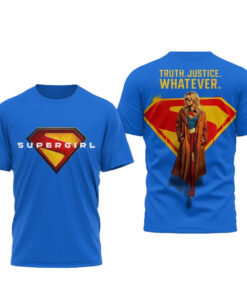 Supergirl Logo And Kara Zor El Shirt Truth Justice Whatever T-Shirt 2026
