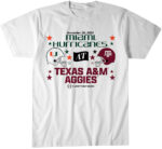 Texas A&M Aggies & Miami Hurricanes 2025 CFP First Round Matchup T-Shirt