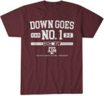 Texas A&M Volleyball Down Goes No. 1 T-Shirt