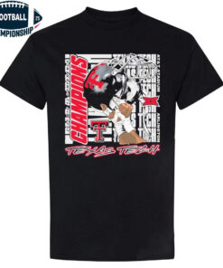 Texas Tech 2025 Big 12 Conference Champions Helmet T-Shirt