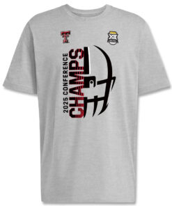 Texas Tech Big 12 CHAMPS T-Shirt Gray