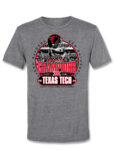 Texas Tech Red Raiders Big 12 Football Champs Grey T-Shirt – Super Soft Championship