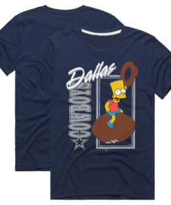 The Simpsons Navy Dallas Cowboys T-Shirt