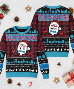 Toy Story Jolly As Fork Ugly Christmas Sweater