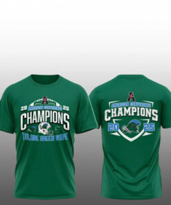 Tulane Green Wave American Conderence 2025 Champions T-Shirt