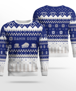 Twin Peaks Damn Good Holiday Ugly Christmas Sweater 2025 Blue