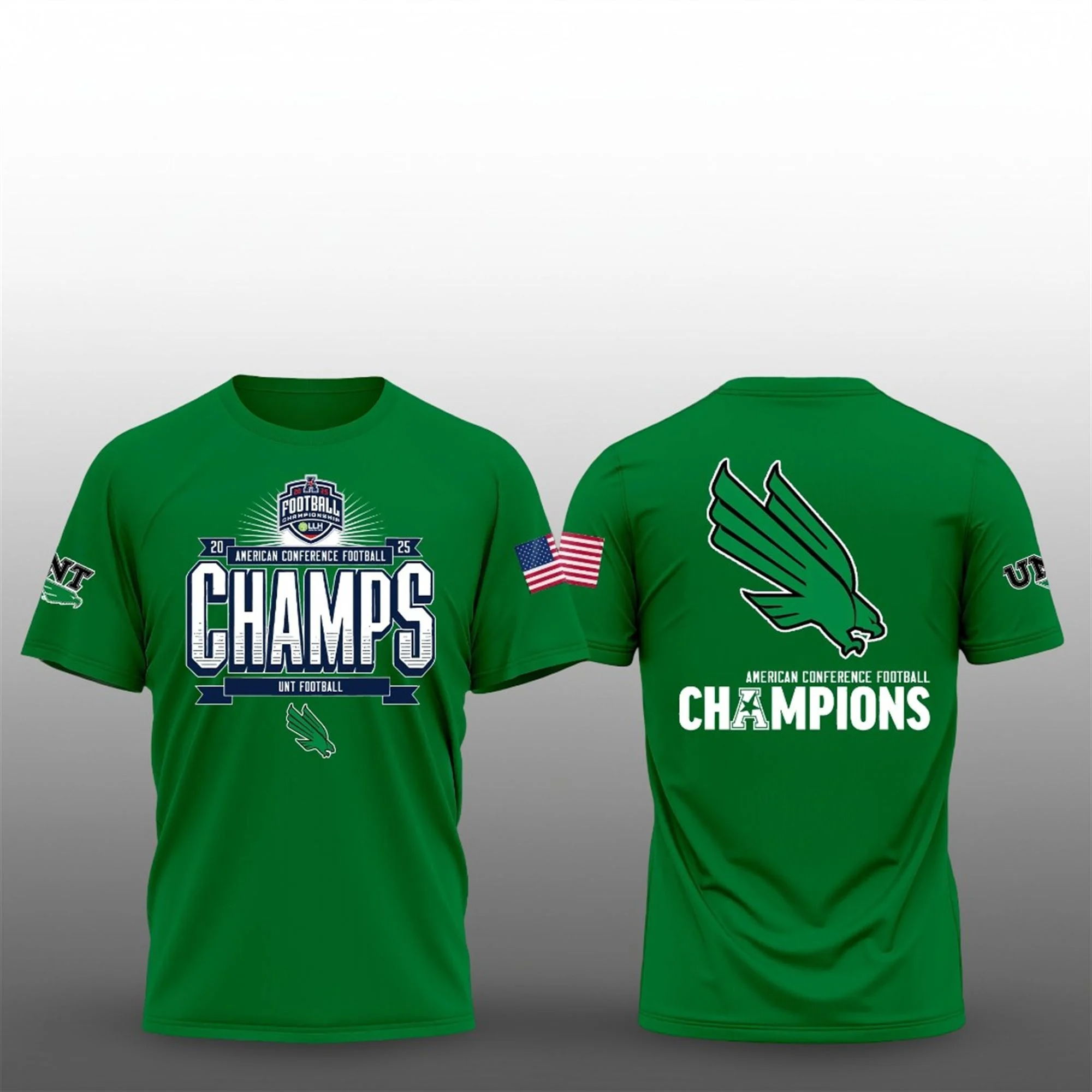 UNT Football 2025 American Conference Football Champions Shirt - Curvy ...