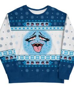 Ugly Ahegao Christmas Sweater 2025