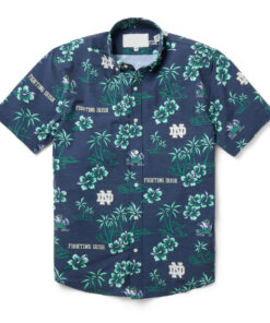 University of Notre Dame Kekai Performance Navy Hawaiian Shirt