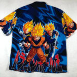 Vintage Dragon Ball Z Goku Vegeta and Trunks Hawaiian Shirt