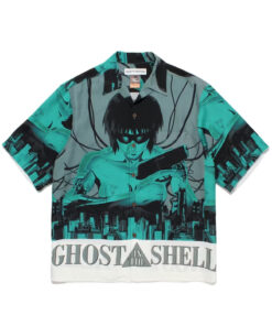 Wacko Maria x Ghost in the Shell Hawaiian Shirt Green