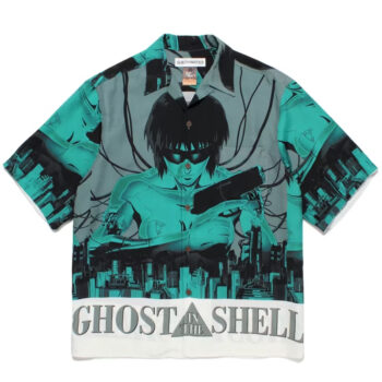 Wacko Maria x Ghost in the Shell Hawaiian Shirt Green