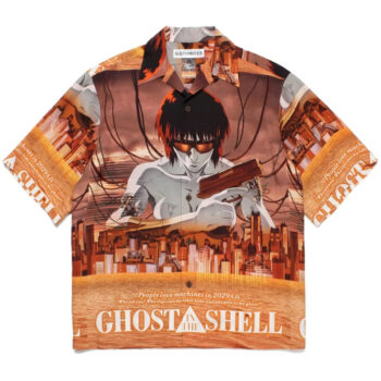 Wacko Maria x Ghost in the Shell Hawaiian Shirt Orange
