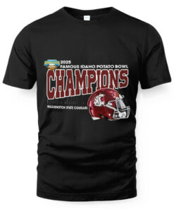 Washington State Cougars Football Are 2025 Famous Idaho Potato Bowl Champions T-Shirt
