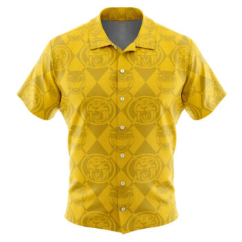 Yellow Ranger Pattern Power Rangers Hawaiian Shirt